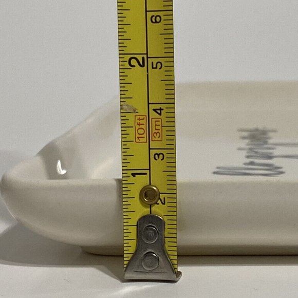 RAE DUNN HELLO GORGEOUS Platter Plate Dish Serving Vanity Tray Ceramic Coastal - Picture 9 of 9